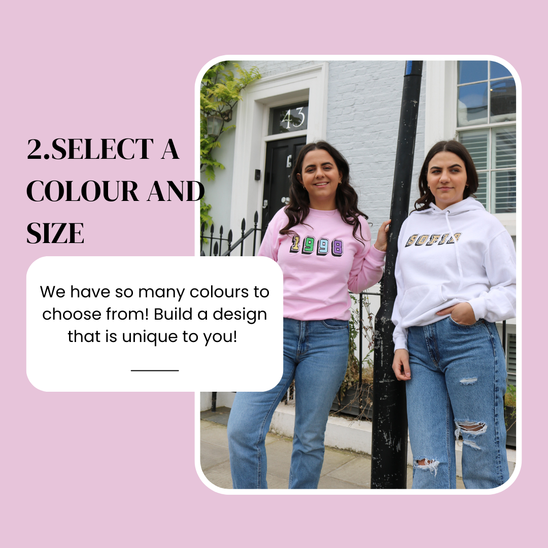 We have so many colours to choose from! Build a design that is unique to you!