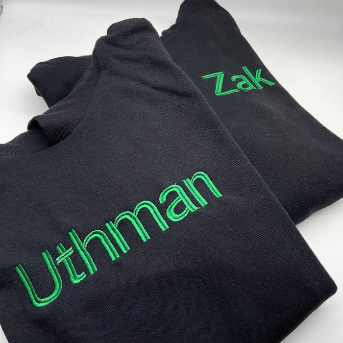 Kids hoodie personalised text or initials