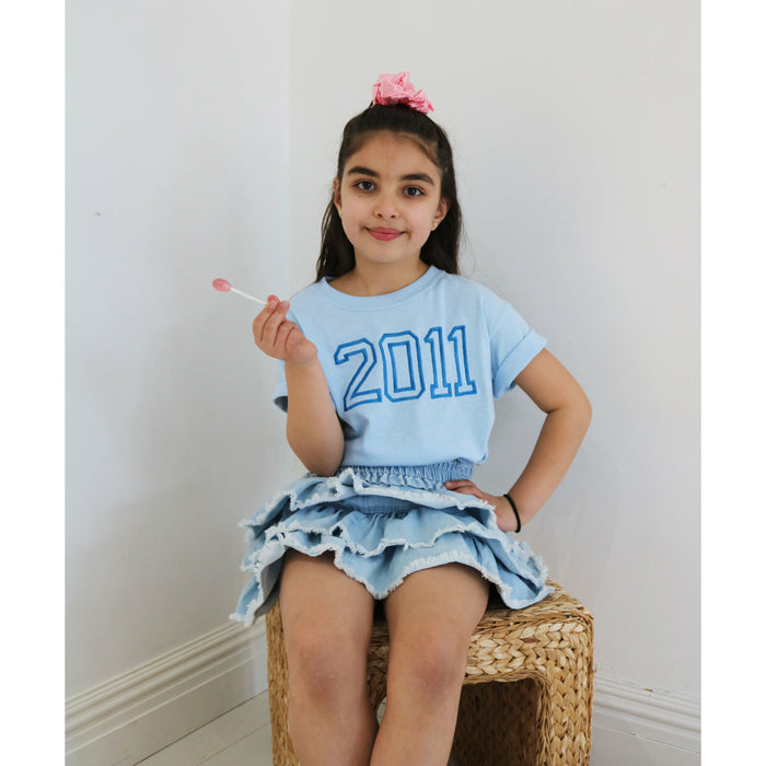 Kids t-shirt personalised year