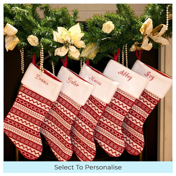 Personalised Classic Christmas Stockings