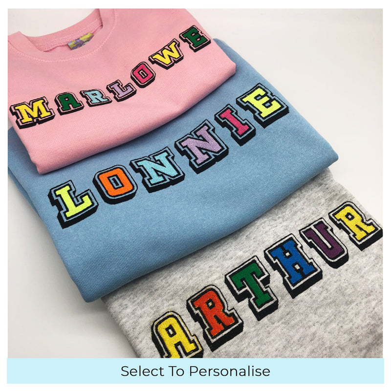 Personalise Kids Unisex Sweatshirts