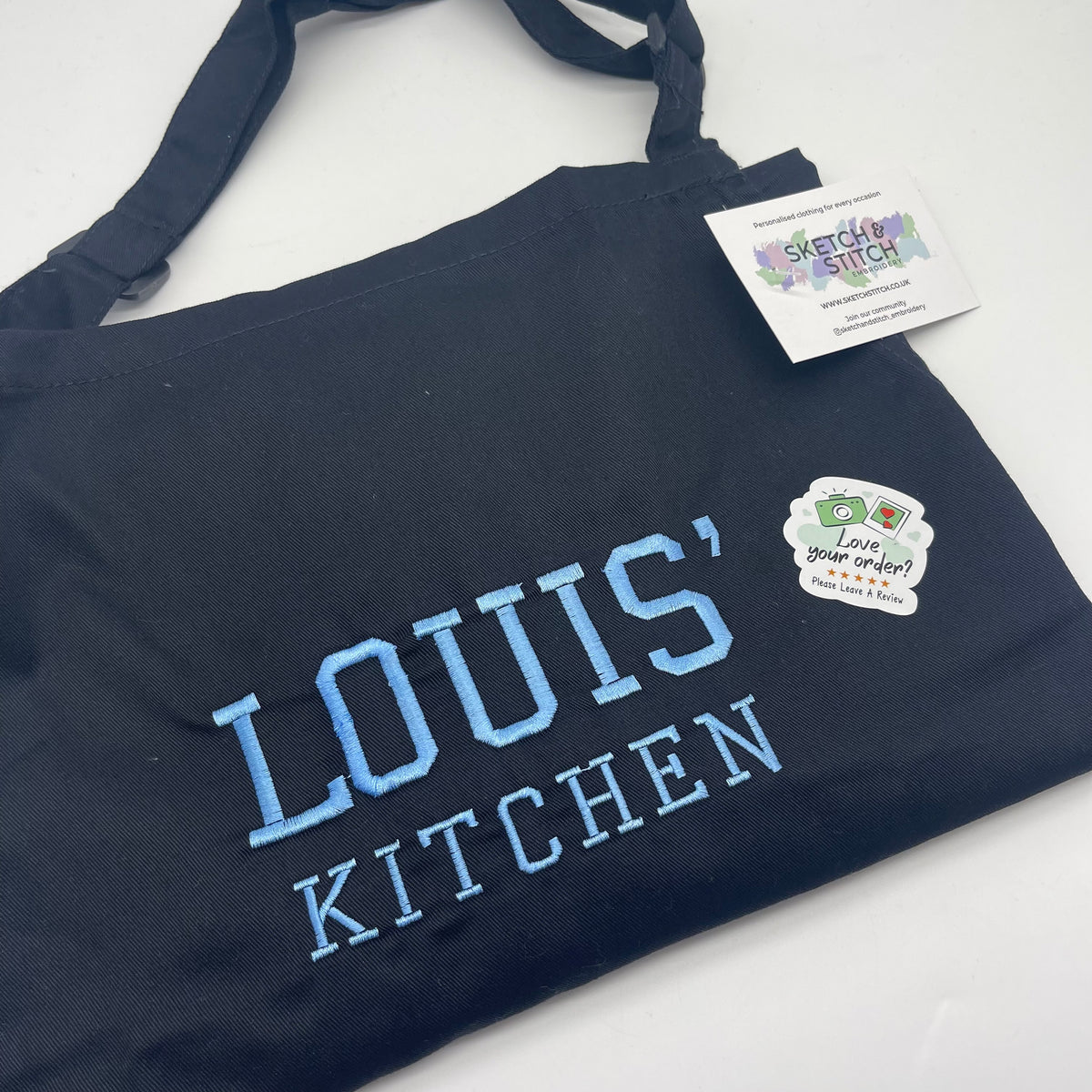 Adults personalised name apron