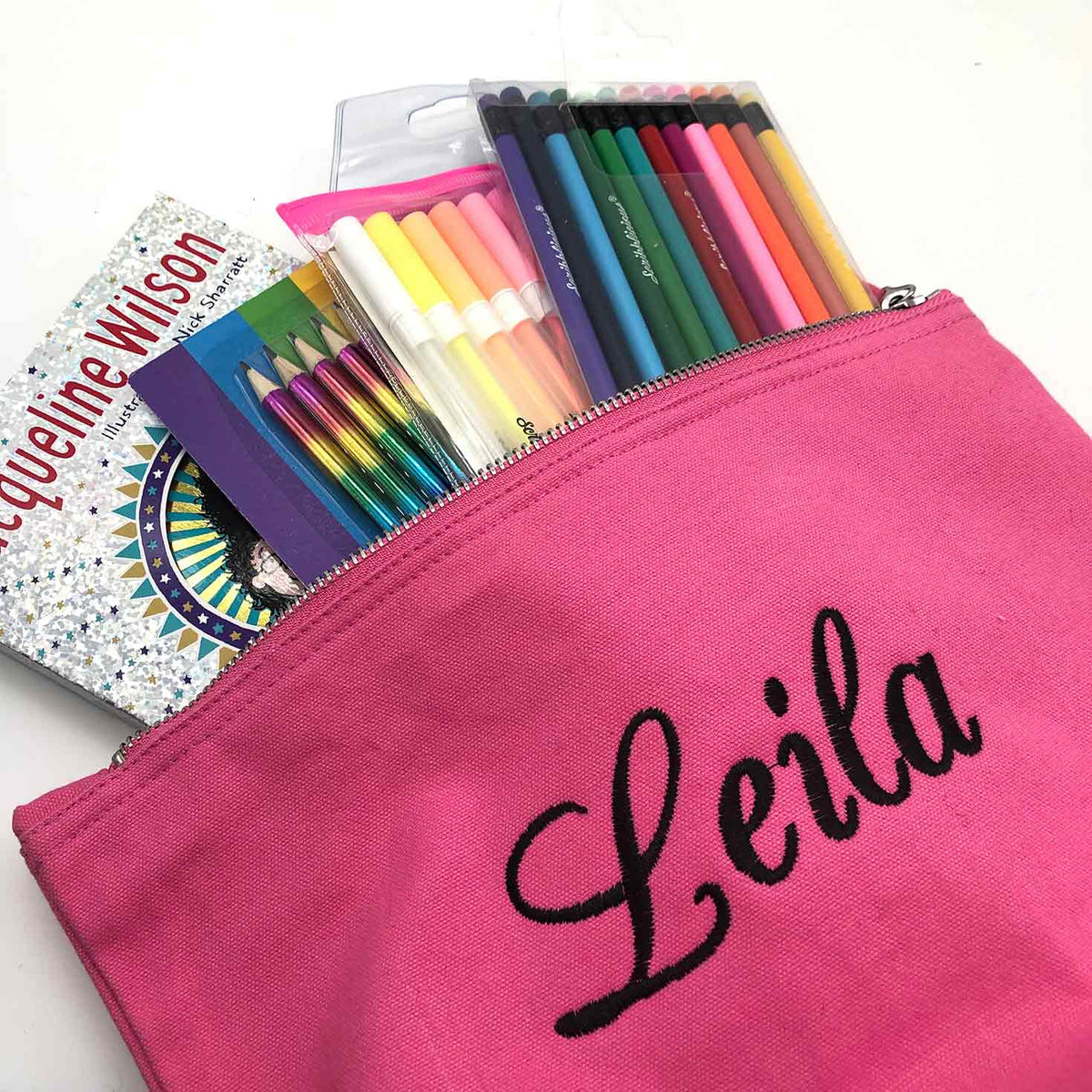 Large accessory bag personalised text