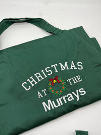 Adults personalised Christmas apron