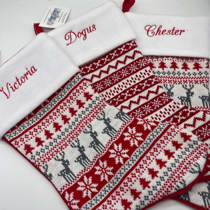 Personalised Raindear Christmas Stockings