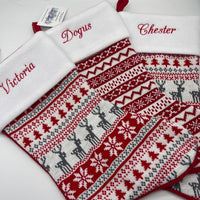 Personalised Reindeer Christmas Stockings