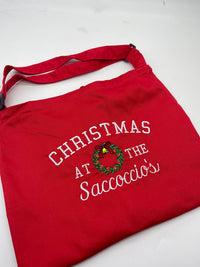 Adults personalised Christmas apron