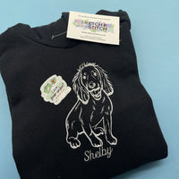 Kids hoodie personalised photo outline