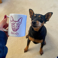 Personalised Printed Photo Outline Mug