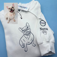 Adult hoodie personalised pet outline