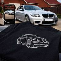 Adult sweatshirt personalised car and motorbike photo outline - Sketch & Stitch
