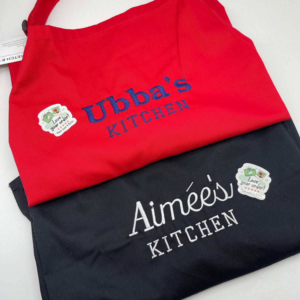 Adults personalised name apron