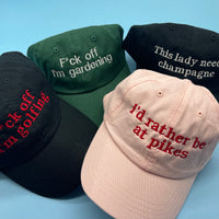 Personalised Slogan Unisex Cap