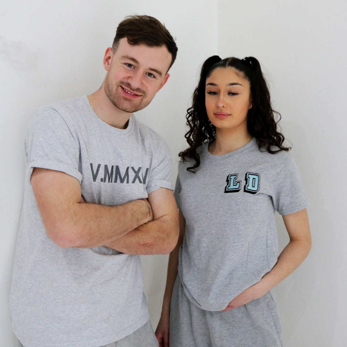 Adult t-shirt personalised 3D text or initials