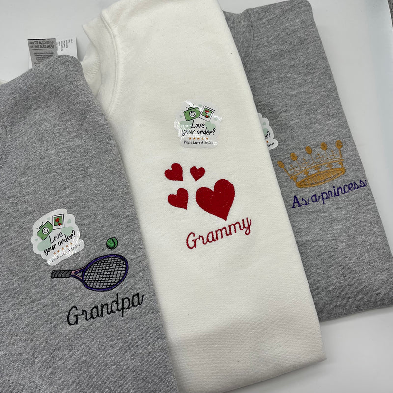 Adult sweatshirt  personalised illustration