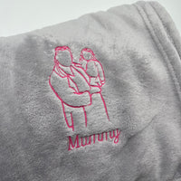 Personalised photo outline blanket