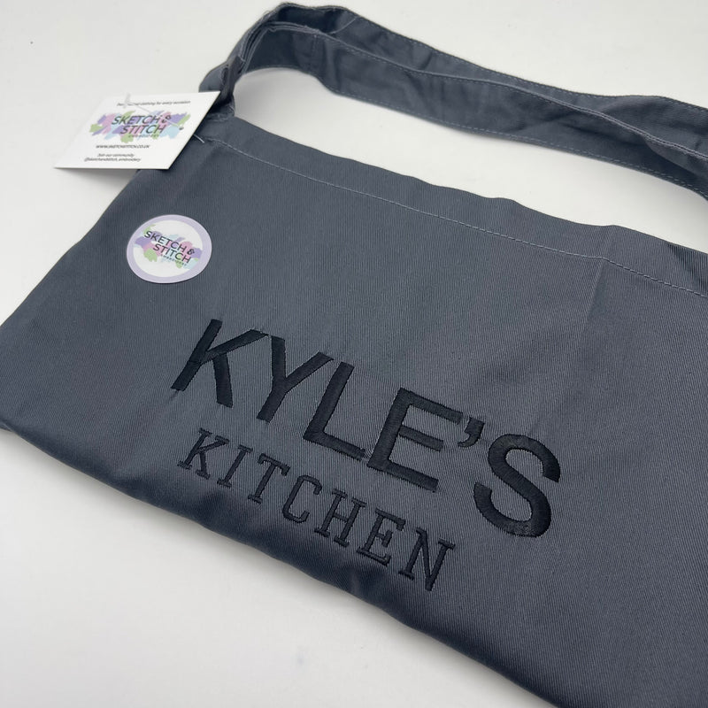Adults personalised name apron