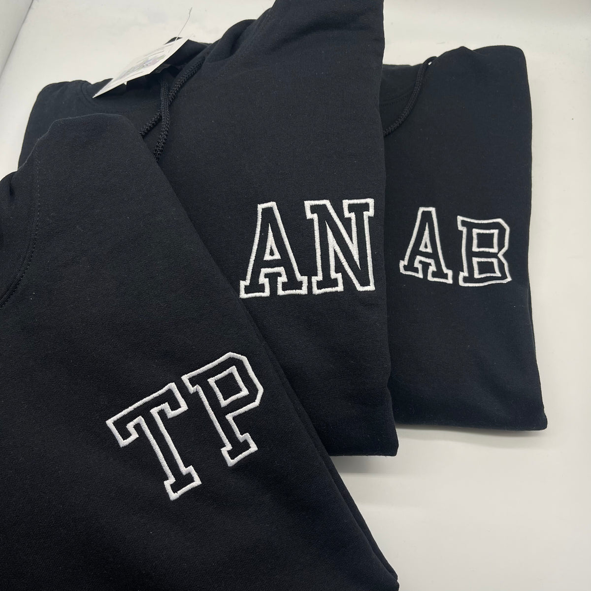 Adult hoodie personalised text or initials