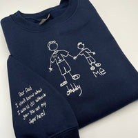 Mother's Day Personalised Kids Drawing Women's Sweatshirt