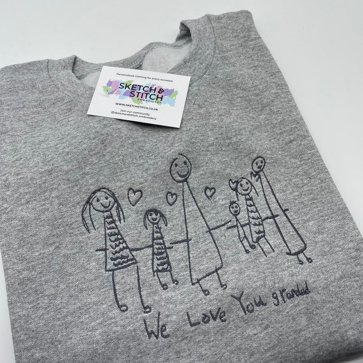 Mother's Day Personalised Kids Drawing Women's Sweatshirt