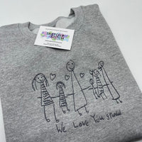 Mother's Day Personalised Kids Drawing Women's Sweatshirt