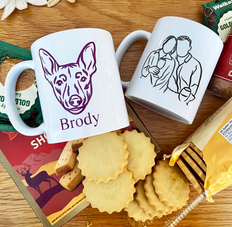 Personalised Printed Photo Outline Mug