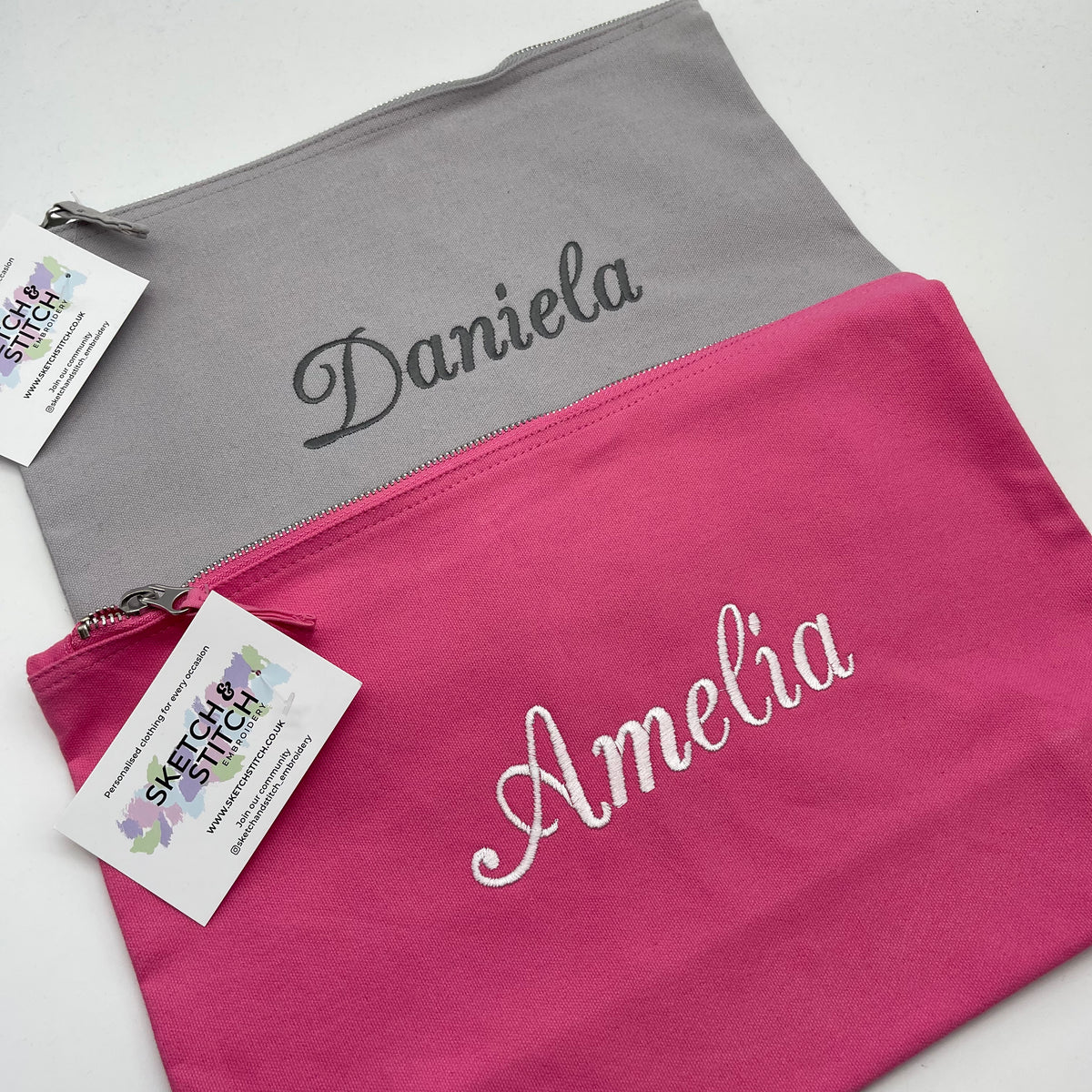 Medium accessory bag  personalised text