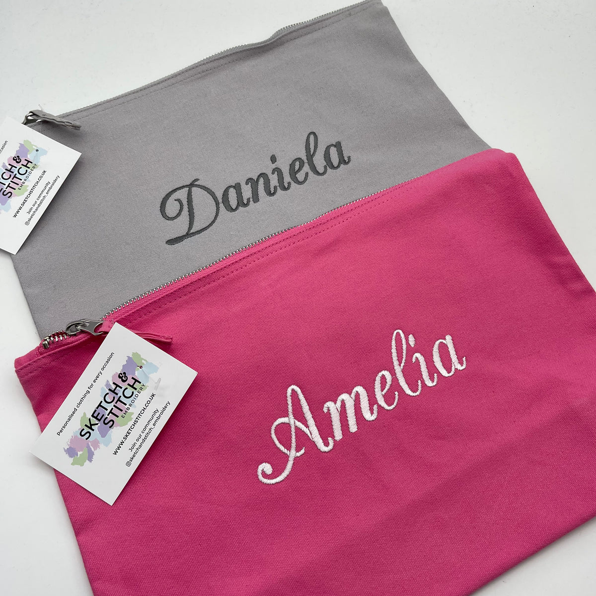 Large Personalised Text Accessories Bags