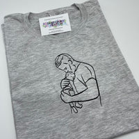 Adult t-shirt personalised photo outline