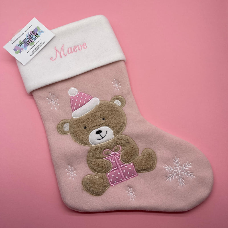 Personalised Christmas baby stocking bundle