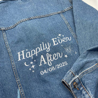 Happily Ever After Personalised Denim Jacket - Sketch & Stitch