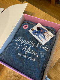 Happily Ever After Personalised Denim Jacket - Sketch & Stitch