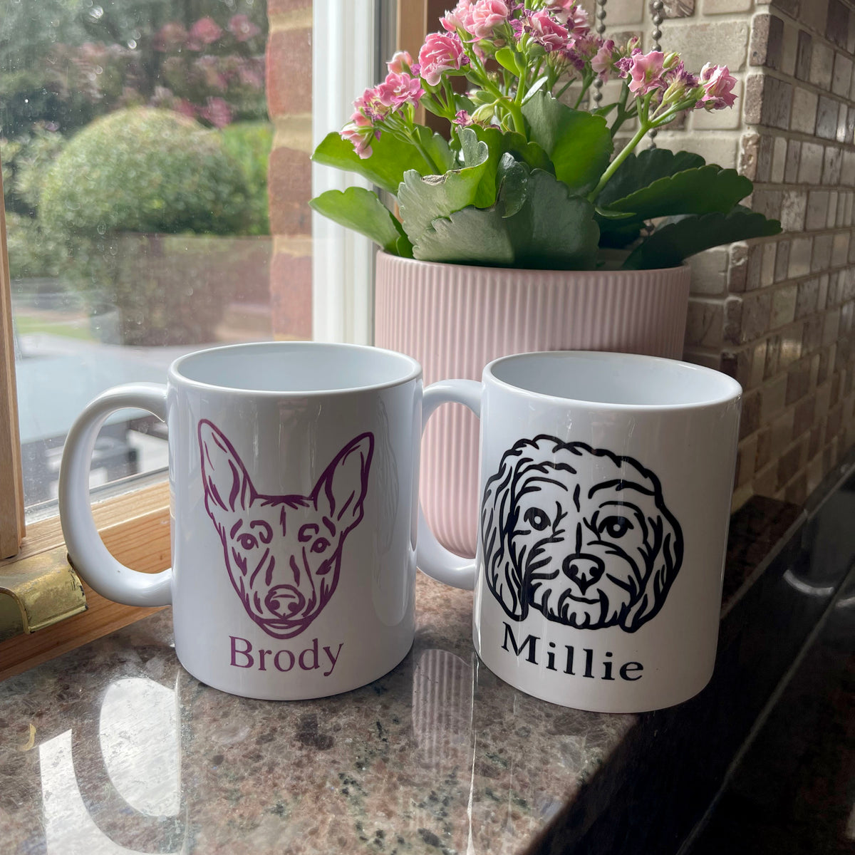 Personalised Printed Photo Outline Mug