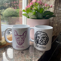 Personalised Printed Photo Outline Mug