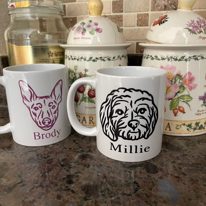 Personalised Printed Photo Outline Mug