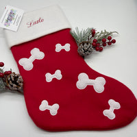 Personalised Christmas pet stocking bundle