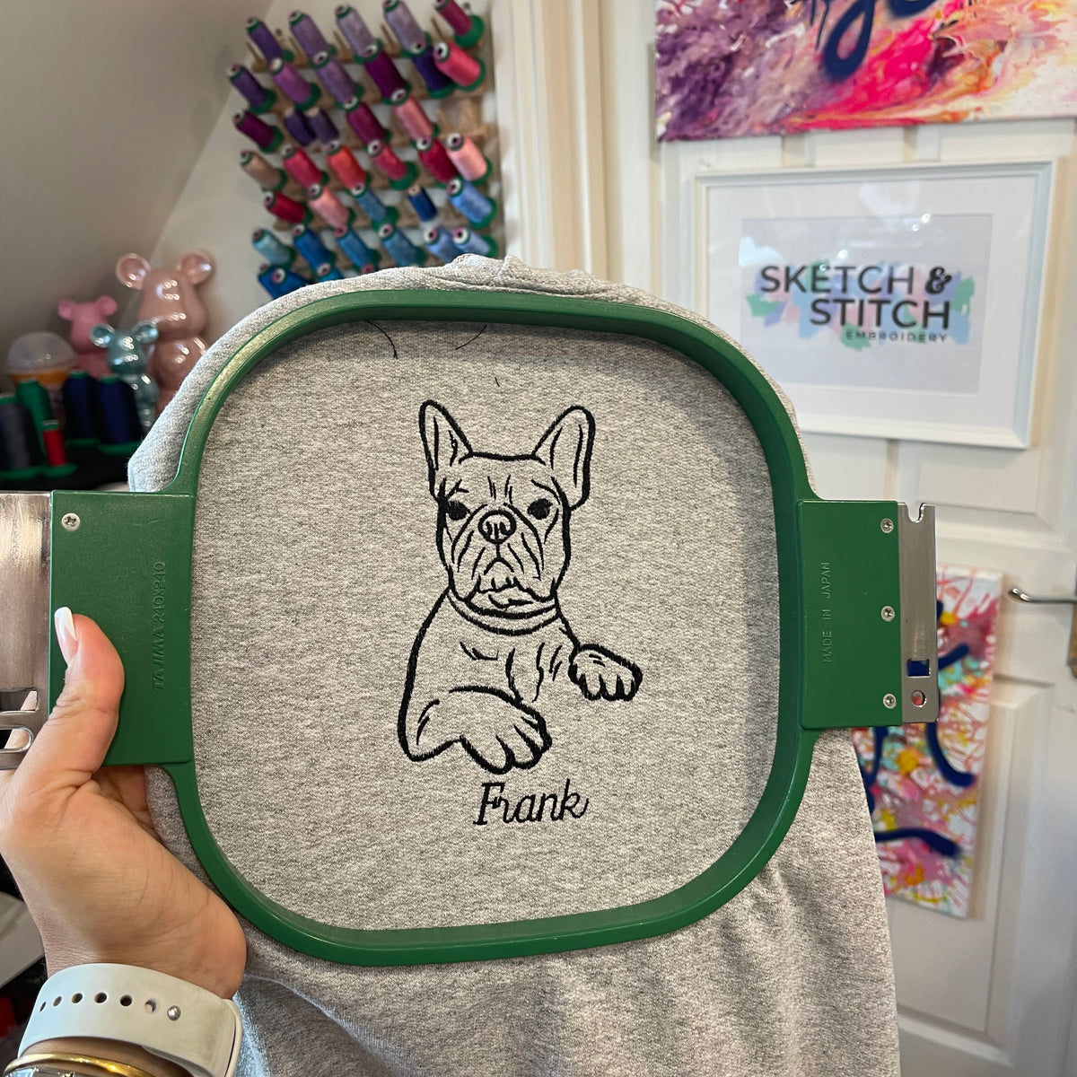 Adult sweatshirt personalised pet outline