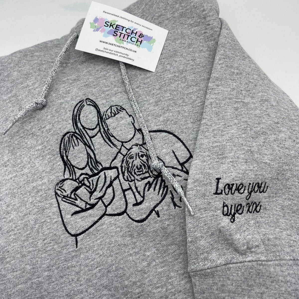 Embroidery Design Sweatshirt Embroidery Uk Pet Outline Stitch