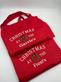 Adults personalised Christmas apron