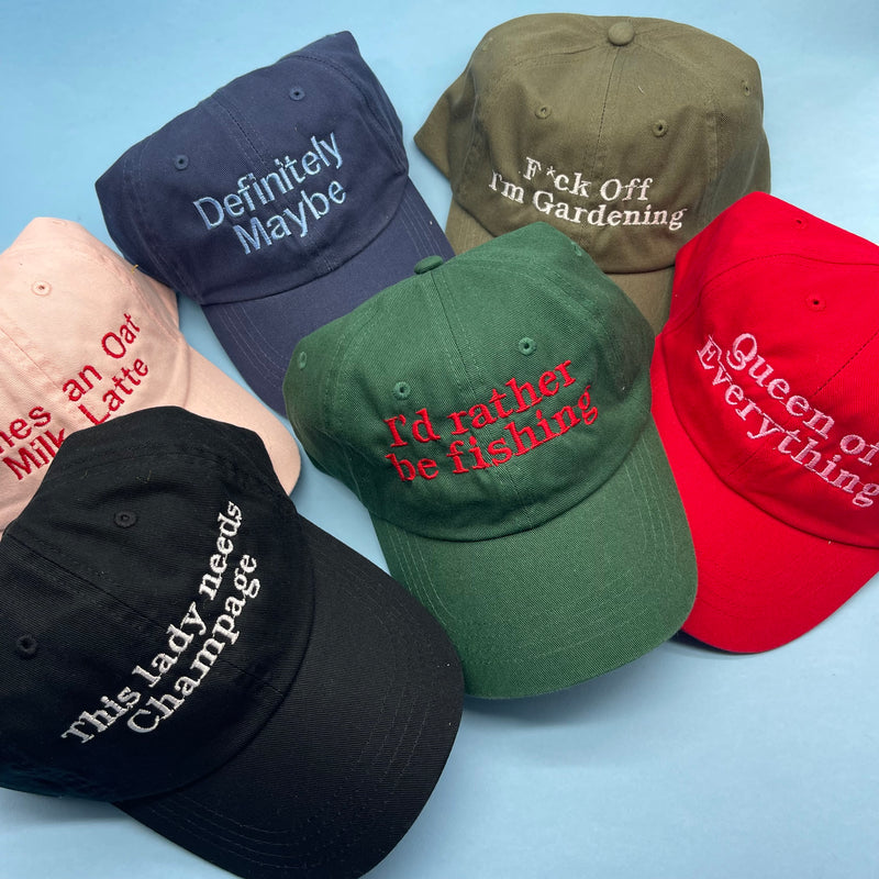 Personalised Slogan Unisex Cap