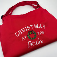 Adults personalised Christmas apron