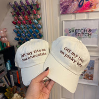Personalised Slogan Unisex Cap