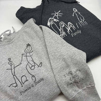 Adult hoodie personalised kids drawing - Sketch & Stitch