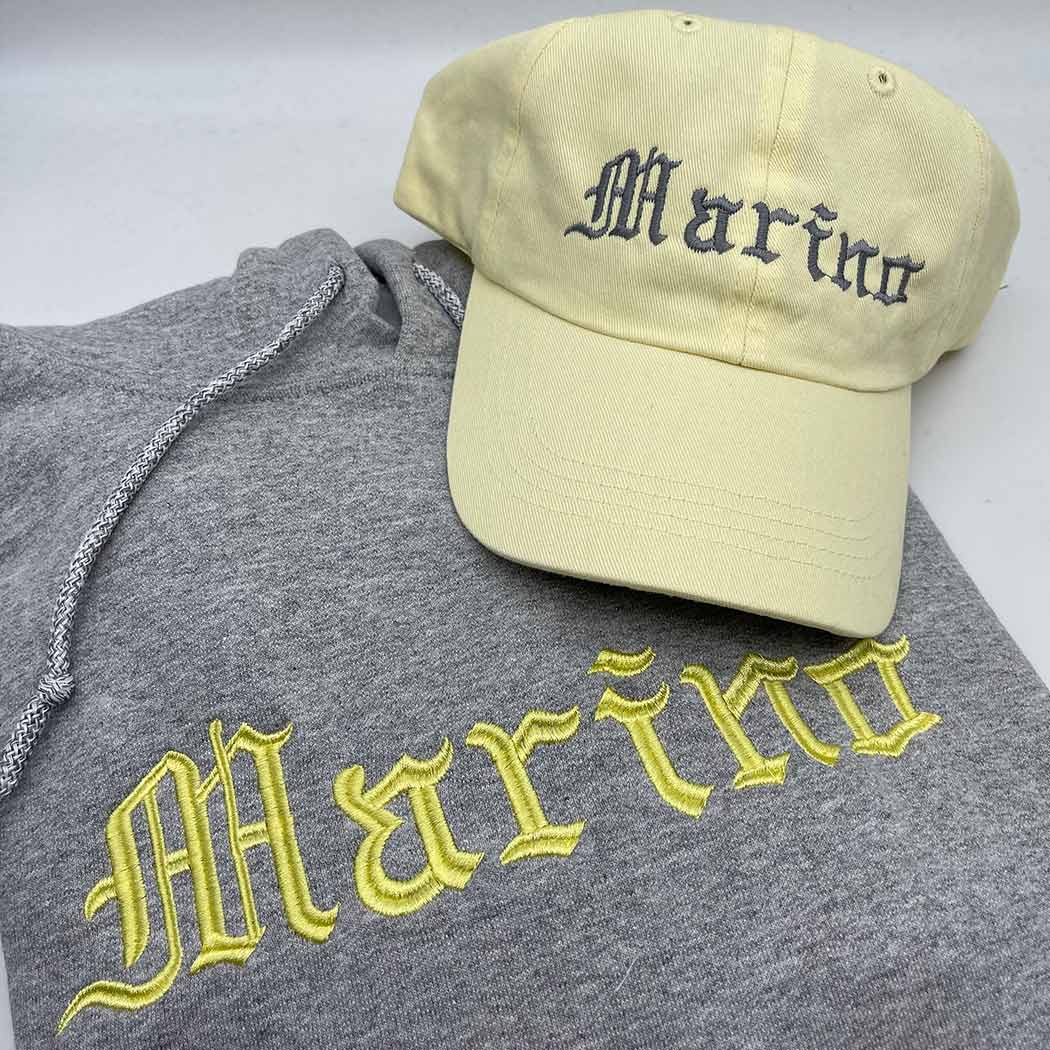 Adult hoodie personalised text or initials