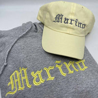 Adult hoodie personalised text or initials