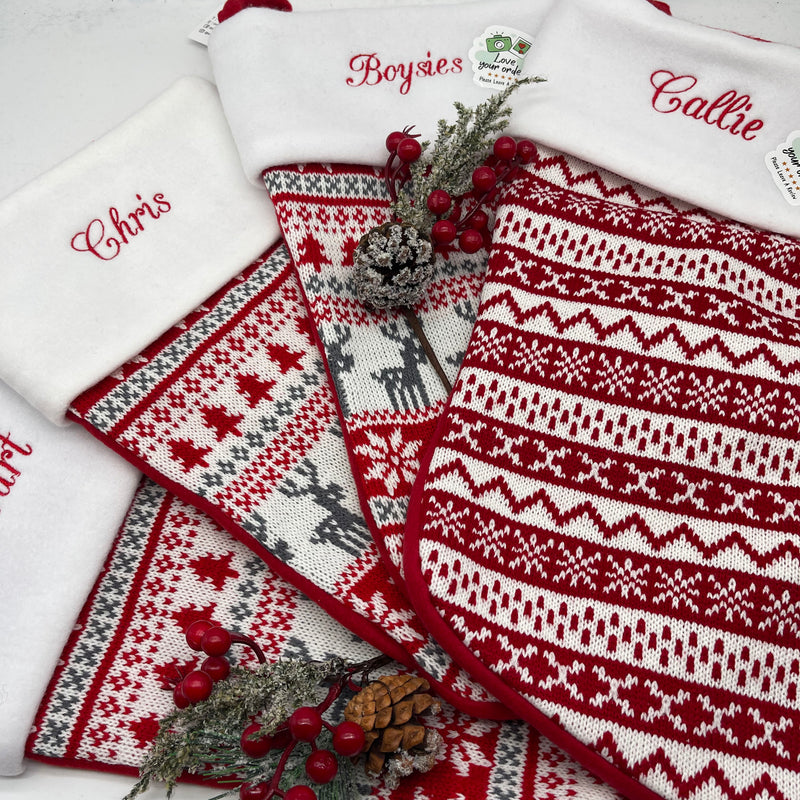 Personalised Classic Christmas Stockings