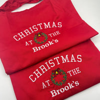 Adults personalised Christmas apron