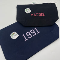 Medium accessory bag  personalised text