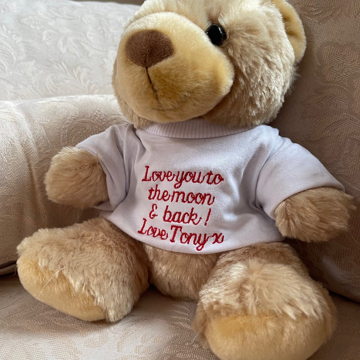 Personalised message classic teddy bear