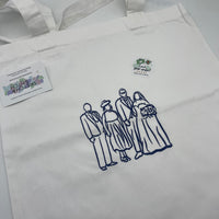 Tote bag personalised photo outline